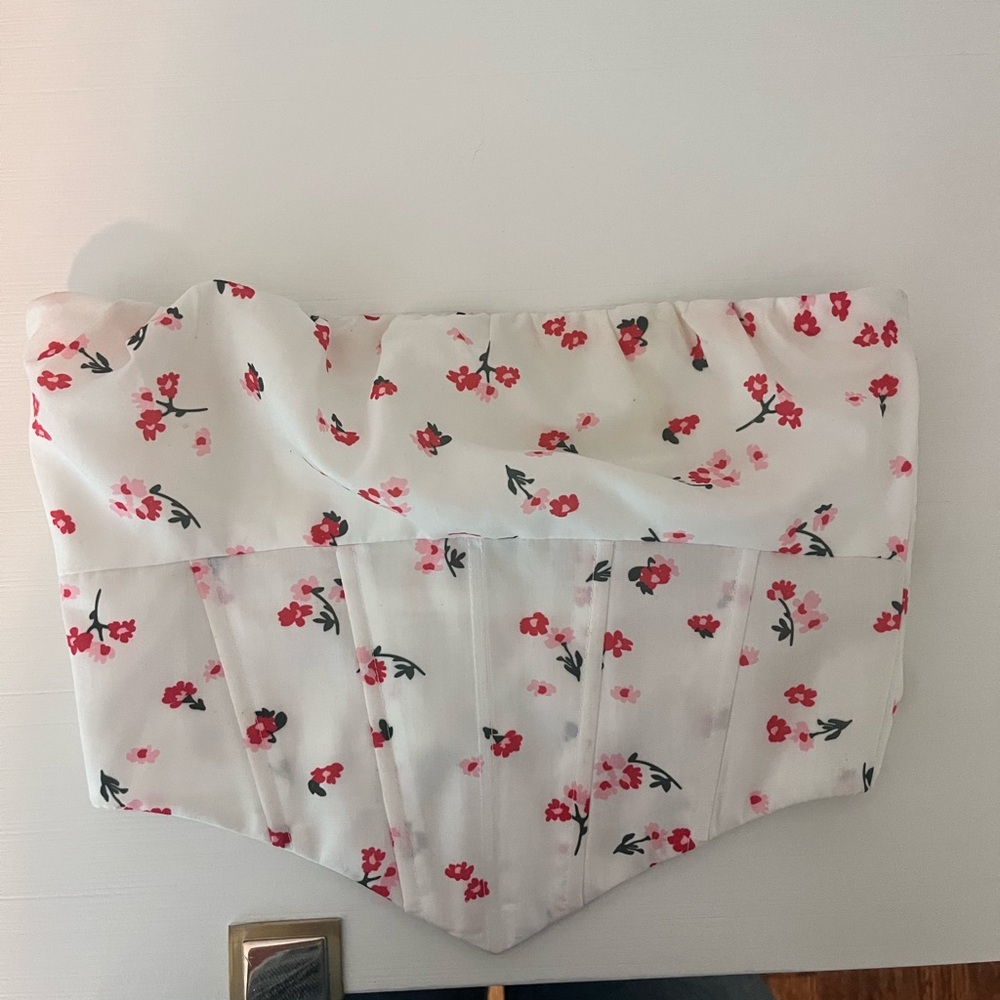 floral corset top